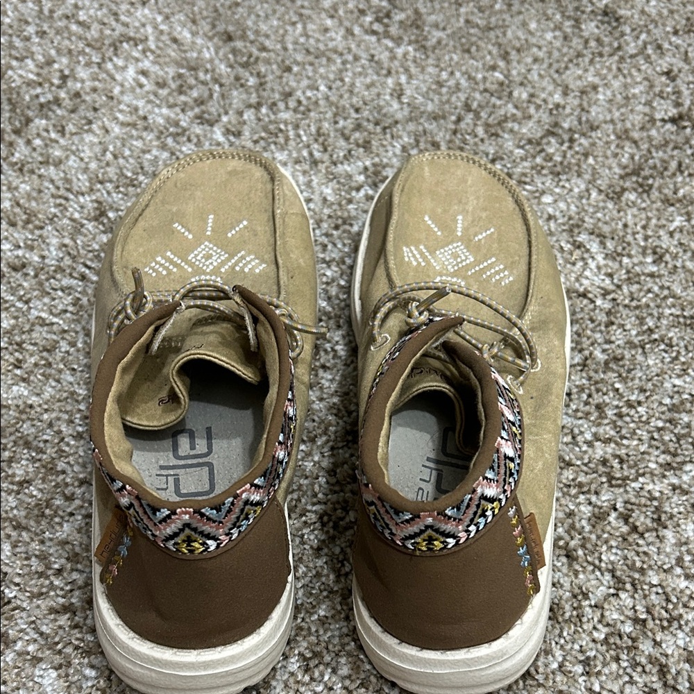 Hey Dude women Moccasins in Brown and Tan